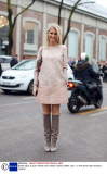Street Style, Autumn Winter 2014, Milan Fashion Week, Italy - 21 Feb 2014