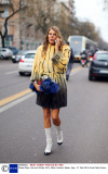Street Style, Autumn Winter 2014, Milan Fashion Week, Italy - 21 Feb 2014