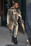 Kanye West rocks the Fur Coat in New York