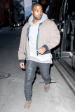 Kim Kardashian heads back the apartment with her fiance Kanye West