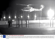 CCTV grabs of man suspected to be ousted Ukrainian President Viktor Yanukovych fleeing the country by helicopter from presidential compound, Kiev, Ukraine - 23 Feb 2014