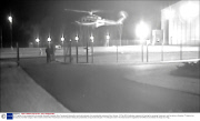 CCTV grabs of man suspected to be ousted Ukrainian President Viktor Yanukovych fleeing the country by helicopter from presidential compound, Kiev, Ukraine - 23 Feb 2014