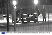 CCTV grabs of man suspected to be ousted Ukrainian President Viktor Yanukovych fleeing the country by helicopter from presidential compound, Kiev, Ukraine - 23 Feb 2014