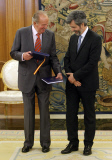 King Juan Carlos de Borbon received in audience Carlos Lesmes Serrano