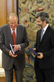 King Juan Carlos de Borbon received in audience Carlos Lesmes Serrano