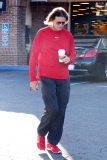 EXCL Bruce Jenner looking sad getting coffee