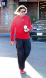 EXCL Bruce Jenner looking sad getting coffee
