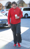 EXCL Bruce Jenner looking sad getting coffee