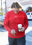 EXCL Bruce Jenner looking sad getting coffee - Part 2