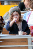 Rachel Zoe takes her toddler Skyler out for their daily frozen yogurt fix