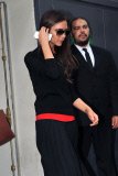 Victoria Beckham sort du Printemps, à Paris. Prioli-Garcia. SPE