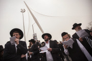 Ultra Orthodox Jews Protest Against Militery Draft In Jerusalem