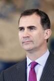 The Prince of Asturias Felipe de Borbon in several hearings in Zarzuela Palace