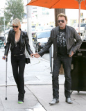 *EXCLUSIVE* Johnny Hallyday gives his wife Laeticia a Helping Hand