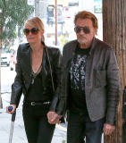 *EXCLUSIVE* Johnny Hallyday gives his wife Laeticia a Helping Hand