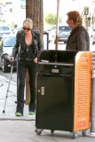 *EXCLUSIVE* Johnny Hallyday gives his wife Laeticia a Helping Hand