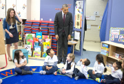 DC: Obama Visits Powell Elementary School