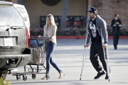 *EXCLUSIVE* Brody Jenner gets a hand with his grocery shopping