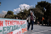 School teachers antigovernment demonstration in Greece