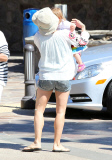 Pregnant Elsa Pataky And Daughter India Spotted Out In Malibu 