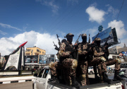 Hamas Installs Gaza Rocket Monument