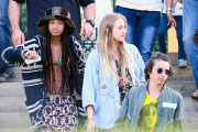 *EXCLUSIVE* Willow Smith wears Rastafarian bikini to sushi with Kylie Jenner and friends