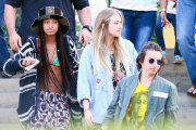 *EXCLUSIVE* Willow Smith wears Rastafarian bikini to sushi with Kylie Jenner and friends