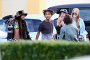 *EXCLUSIVE* Willow Smith wears Rastafarian bikini to sushi with Kylie Jenner and friends