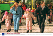 Pic By Steve Back In Verbier...duke Of York On His 38th Birthday With Duchess Of York And His Two Daughters Eugenie And Beatrice.... 