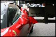 Smashed Ferrari