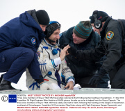 Three crew members of Soyuz TMA-10M have safely returned to Earth following their landing in Kazakhstan - 11 Mar 2014