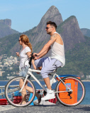 *EXCLUSIVE* Ricky Martin takes in the views of Rio during a Bike Ride