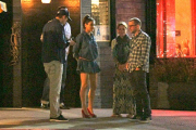 Ashton Kutcher and Mila Kunis enjoy a quiet double dinner date in the Valley 