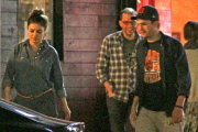 Ashton Kutcher and Mila Kunis enjoy a quiet double dinner date in the Valley 