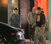 Ashton Kutcher and Mila Kunis enjoy a quiet double dinner date in the Valley 
