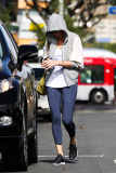 Charlize Theron is feeling camera shy after the gym
