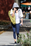Charlize Theron is feeling camera shy after the gym