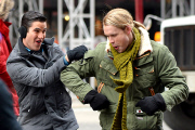 Chord Overstreet gives Darren Criss a Piggyback Ride through the streets of New York