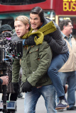 Chord Overstreet gives Darren Criss a Piggyback Ride through the streets of New York