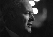 UK Brighton -- Sep 1993 -- Portrait of Tony Benn ( 1925- ) at the 1993 Labour Party Conference in Brighton England UK -- Picture by Jonathan Mitchell