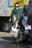 Alec Baldwin and Julianne Moore arrive on the set of Still Alice