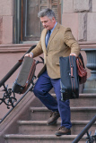 Alec Baldwin hangs out with New York's Finest