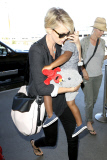 Charlize Theron and Jackson take off from LAX