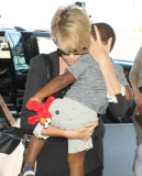 Charlize Theron with Jackson at LAX