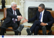 Barack Obama meets Palestinian President Mahmoud Abbas at the White House, Washington D.C., America - 17 Mar 2014
