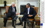Barack Obama meets Palestinian President Mahmoud Abbas at the White House, Washington D.C., America - 17 Mar 2014