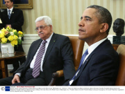 Barack Obama meets Palestinian President Mahmoud Abbas at the White House, Washington D.C., America - 17 Mar 2014
