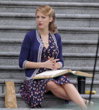 Blake Lively braves the cold weather while filming 'Age of Adaline' **NO Canada, Germany, Austria**