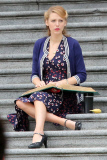 Blake Lively braves the cold weather while filming 'Age of Adaline' **NO Canada, Germany, Austria**