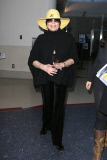 Liza Minnelli arrives in Los Angeles with a smile
